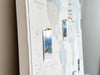 Push Pin World Map Canvas – White, Blue & Gray
