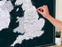 UK & Ireland Push Pin Map – Black & White