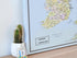 UK & Ireland Push Pin Map – Blue & Multicolor