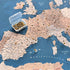Push Pin Europe Map – Blue, Beige & White